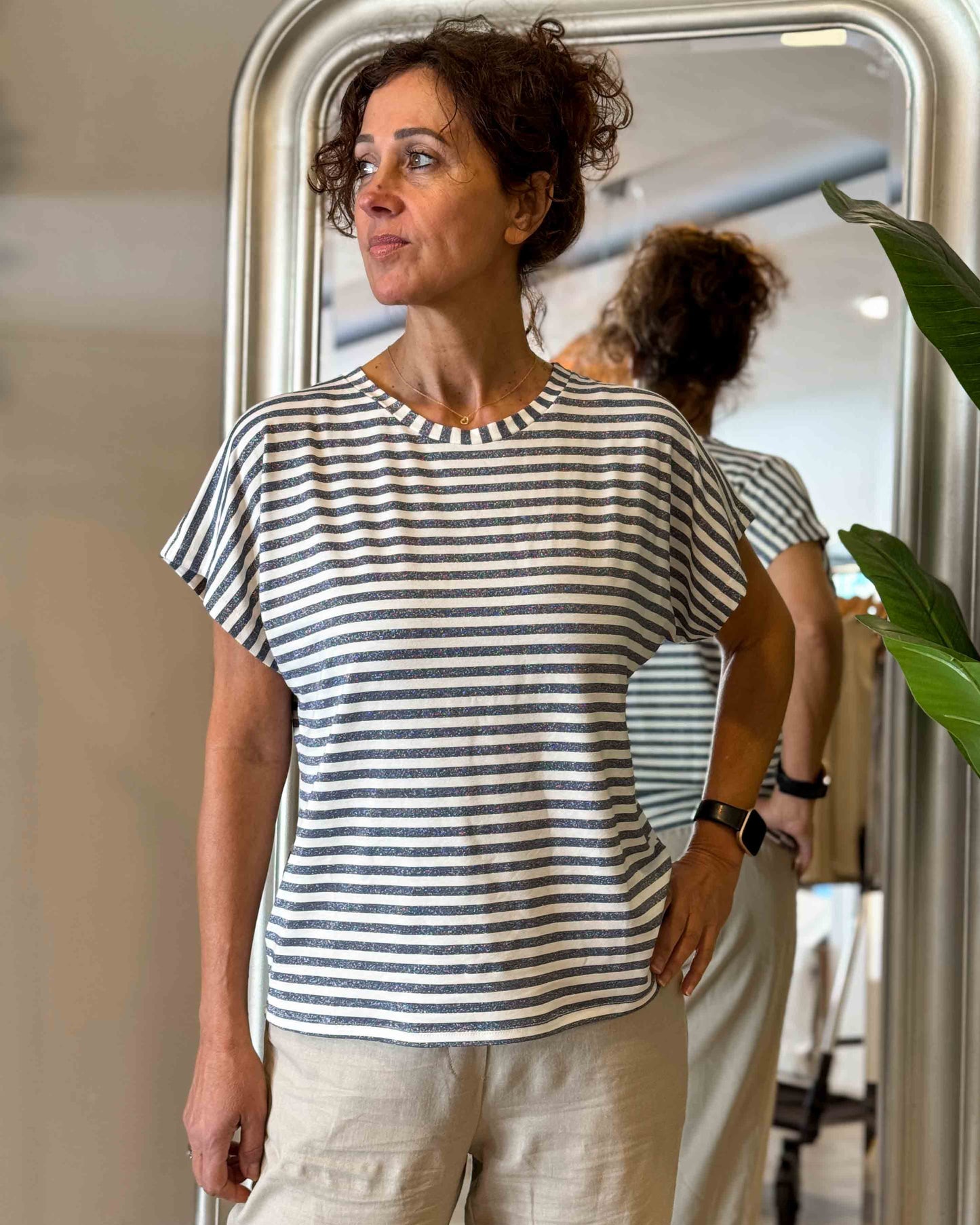 Juul & Belle Tee Kyra White Blue