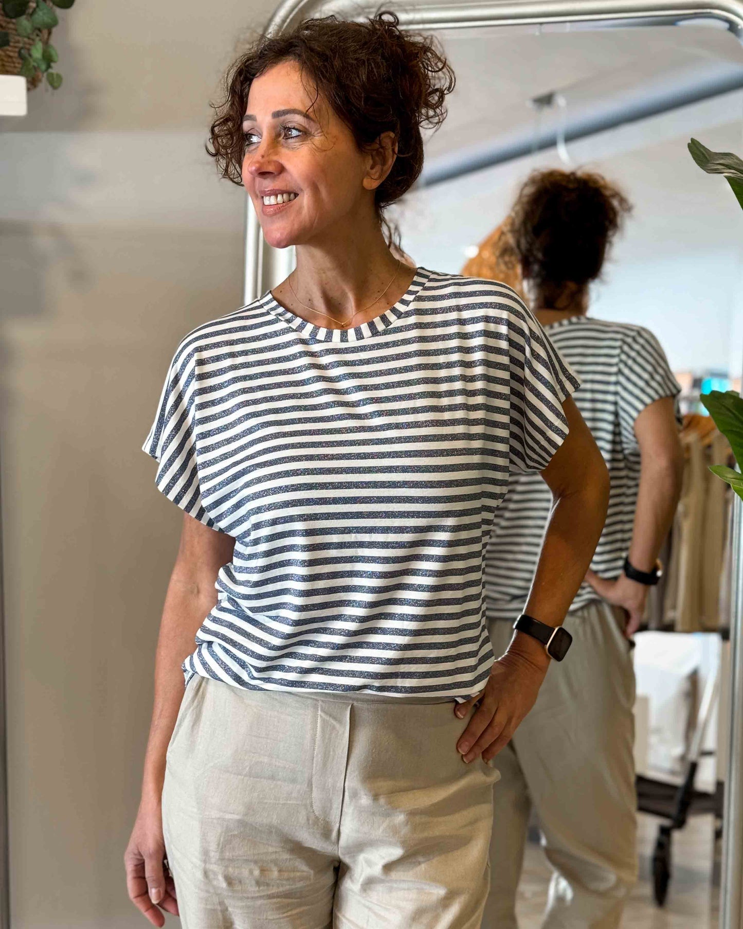 Juul & Belle Tee Kyra White Blue