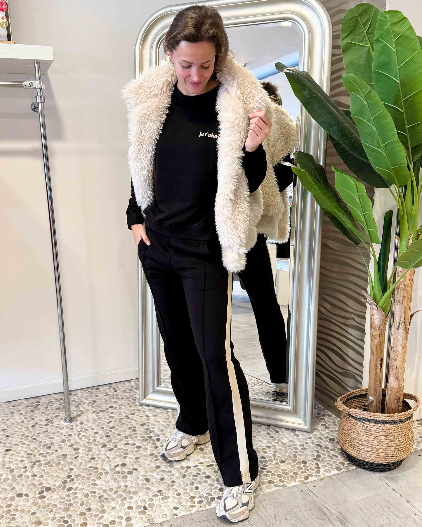 Juul & Belle Pants Vicky Black / Ecru