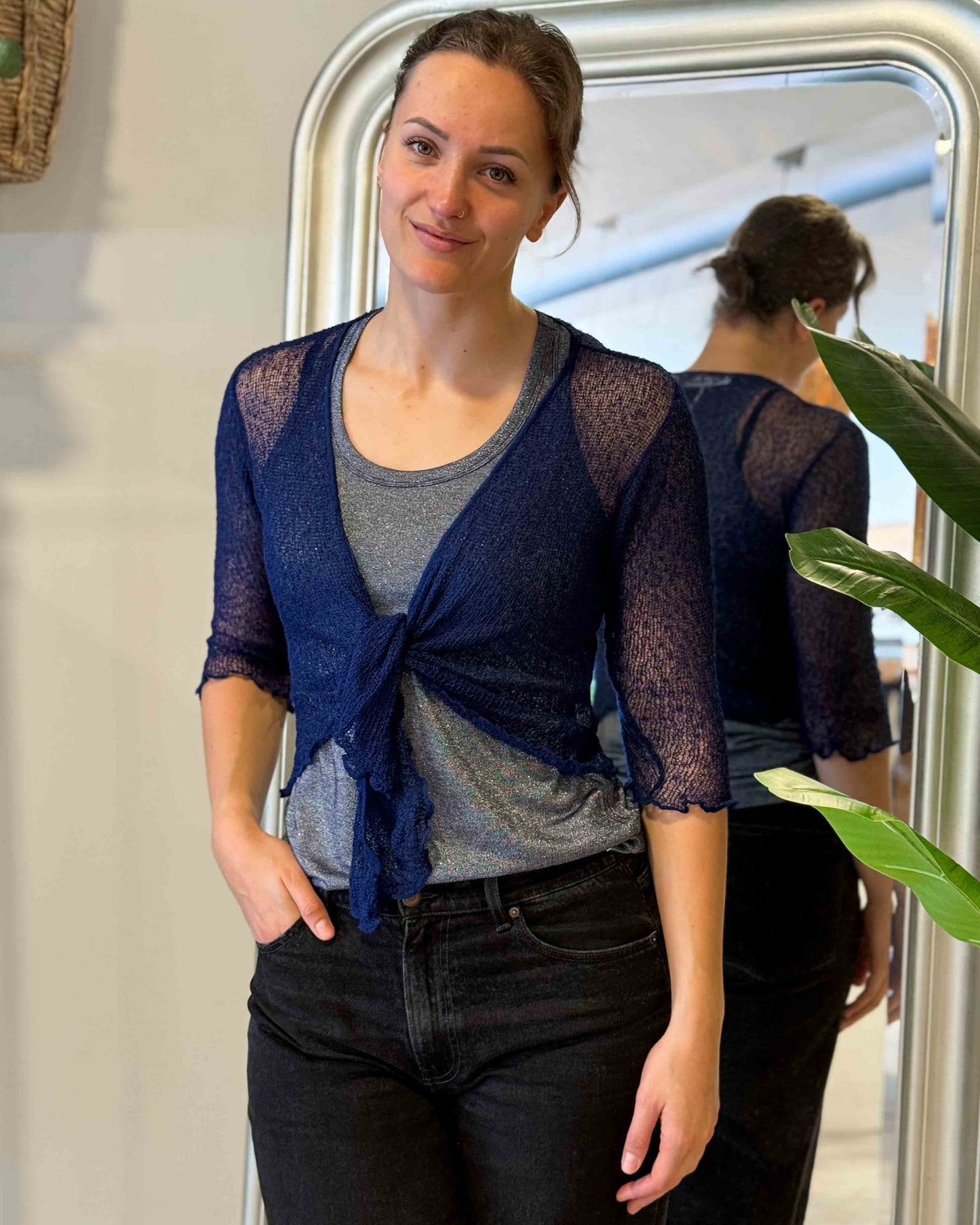 Vest Crochet Navy