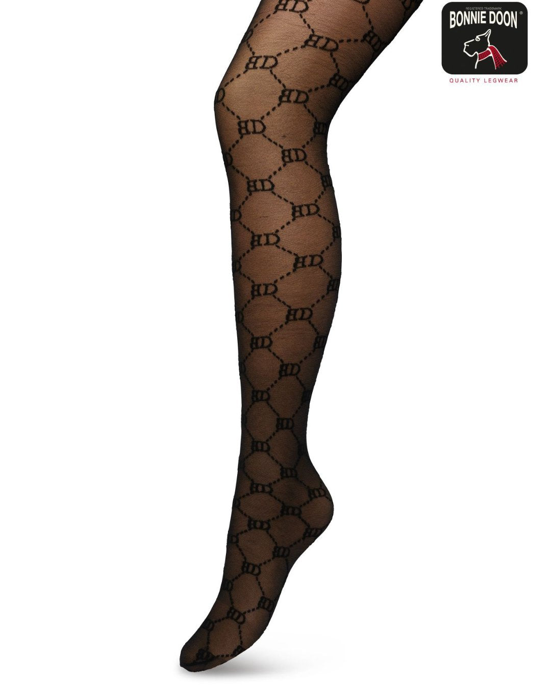 Bonnie Doon BD Logo Tights Black