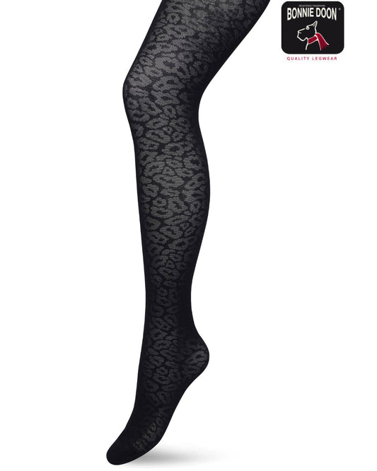 Bonnie Doon Panther Texture Tights Black